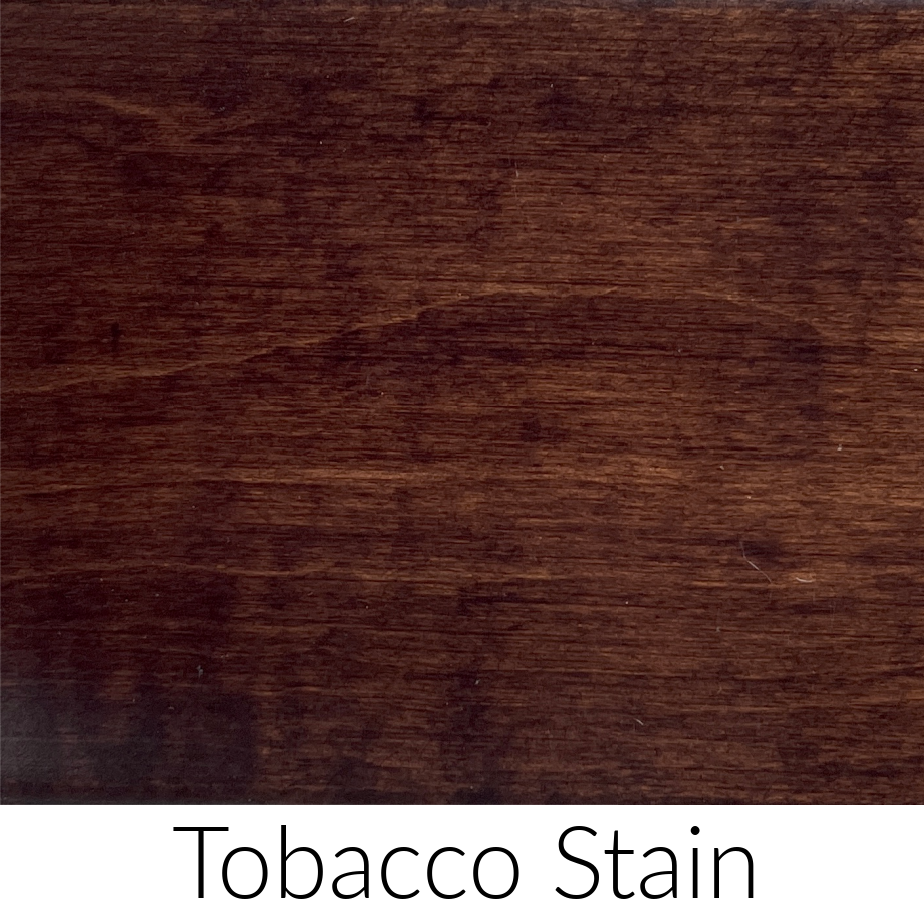 swatch sample for tobacco stain finish