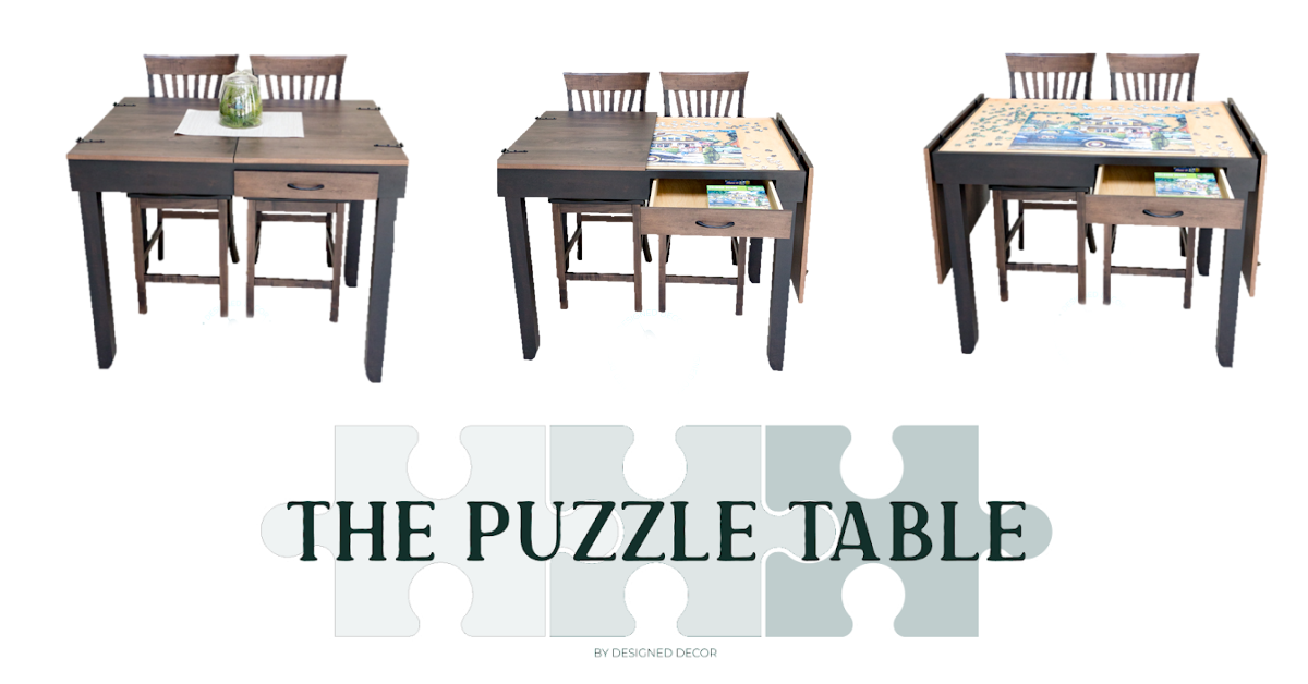 Cat proof top puzzle table