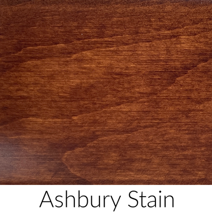 swatch sample for Asbury stain finish