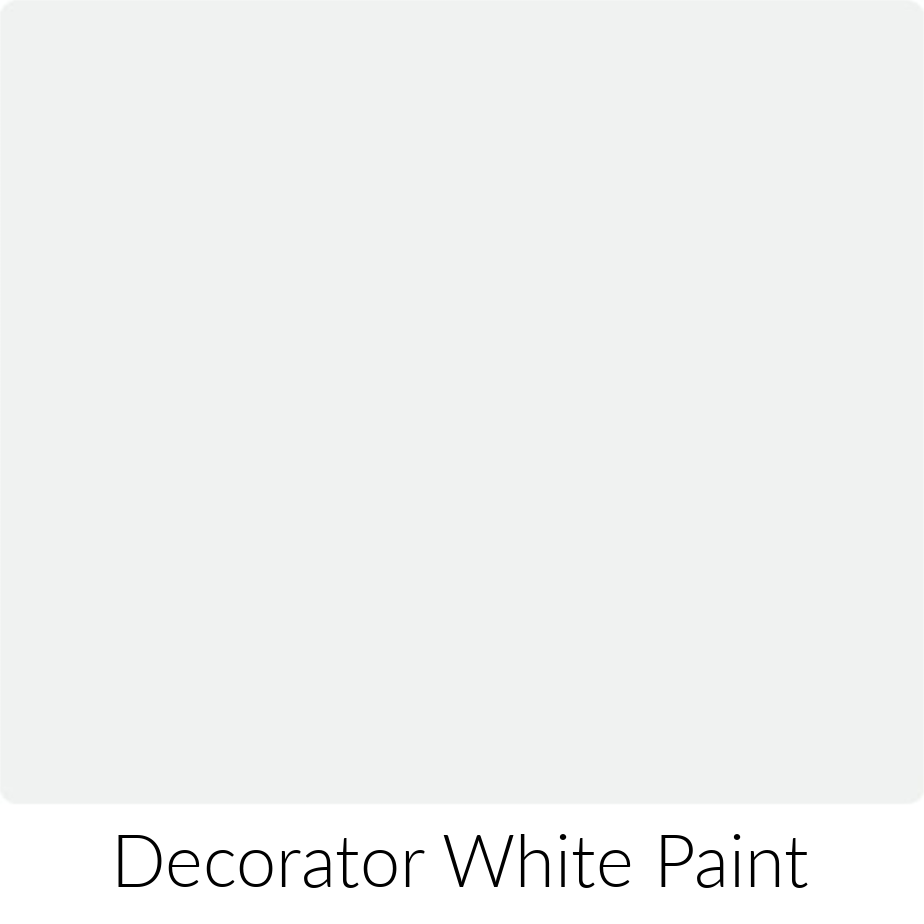 swatch sample for decorator white paint finish