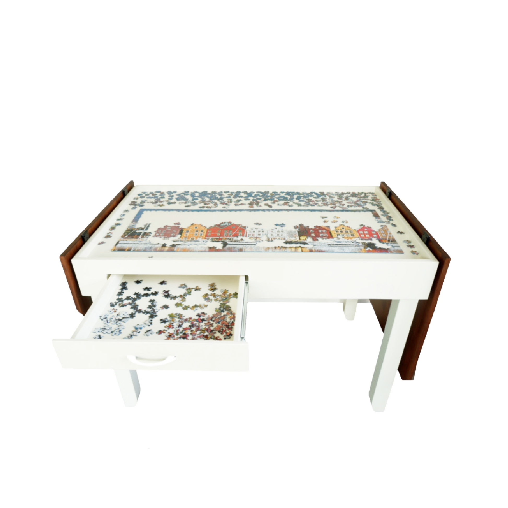 ATDAWN 1000 Pieces Wooden Puzzle Table, Jigsaw Puzzle Table