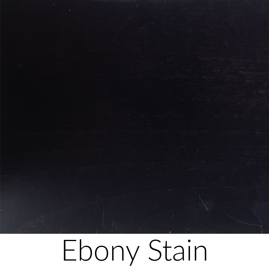 swatch sample for ebony stain finish