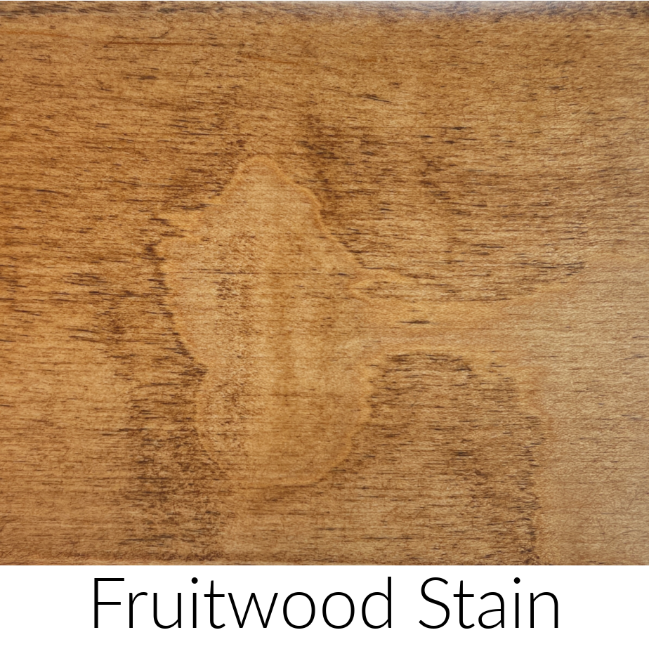 swatch sample for fruitwood stain finish