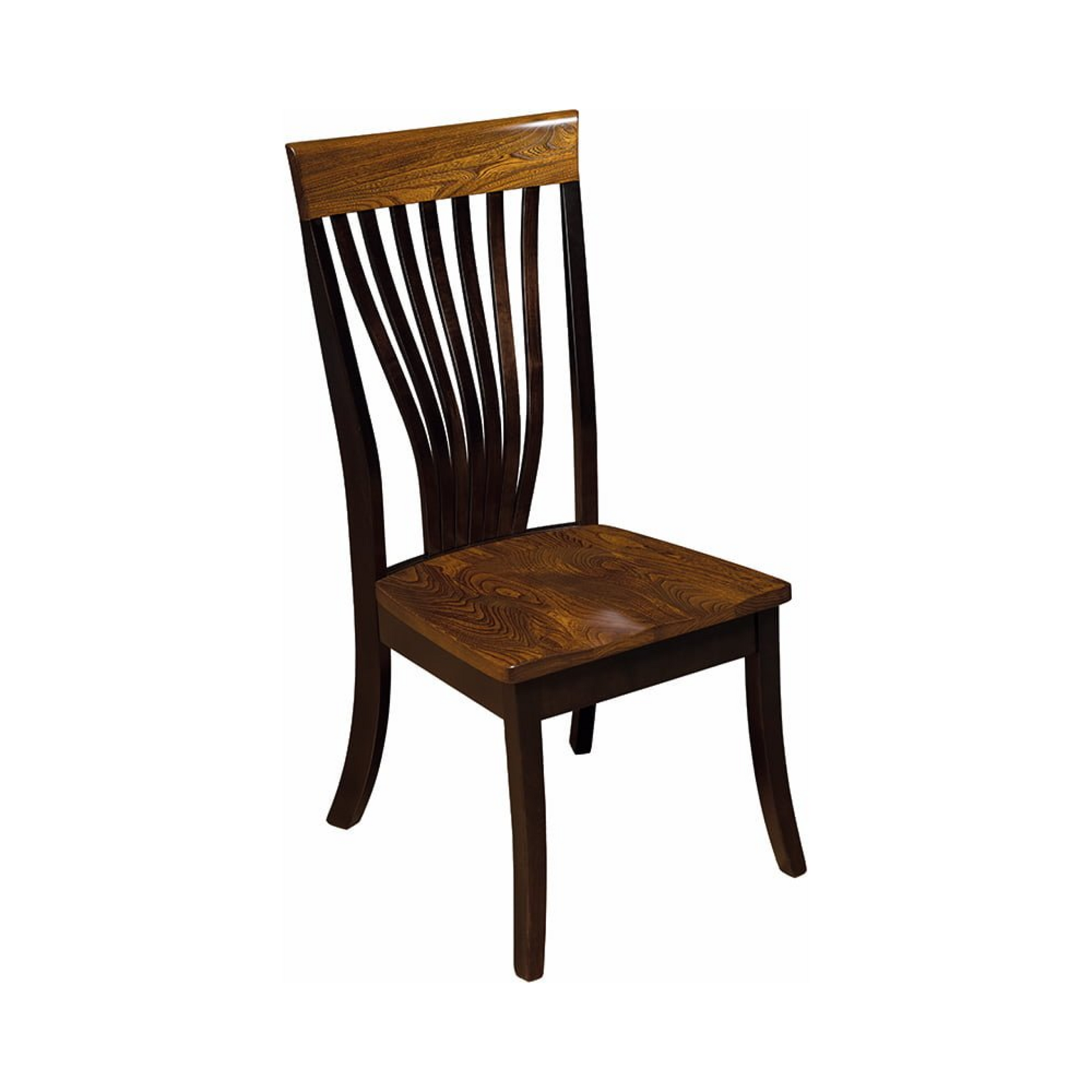 Desk Height Christy Fanback Armless Chair with white background
