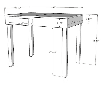 Custom Jigsaw Puzzle Table with drawers