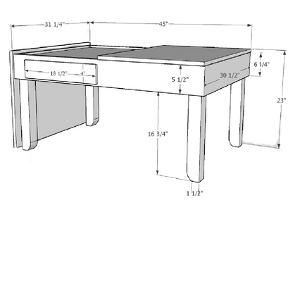 Custom Jigsaw Puzzle Table with drawers