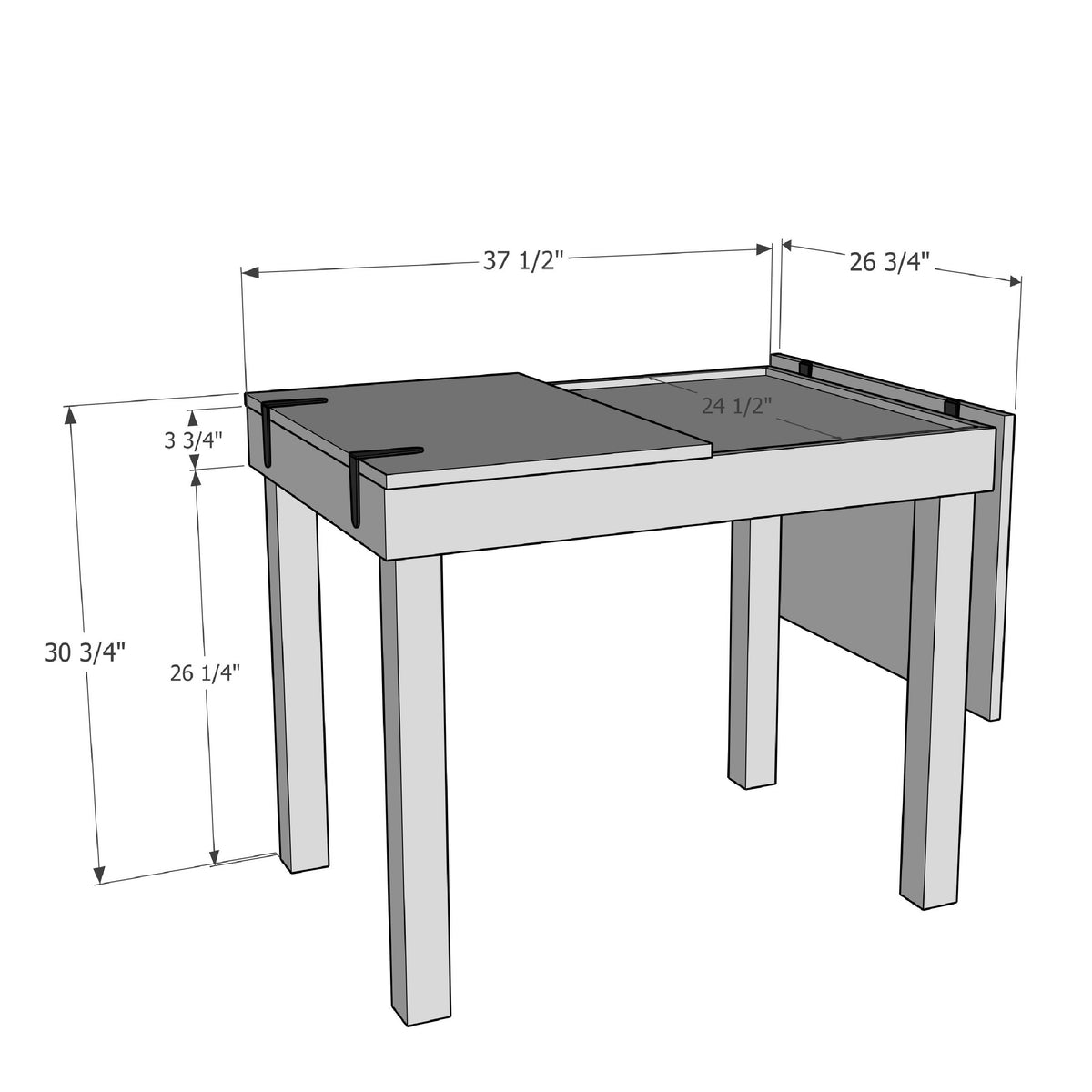 Small standard Puzzle Table Dimensions
